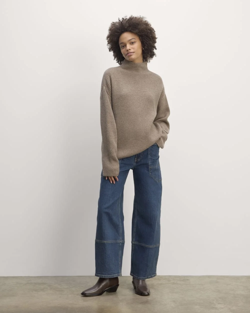 The Fisherman Turtleneck in Wool Cashmere | Oatmeal (3)