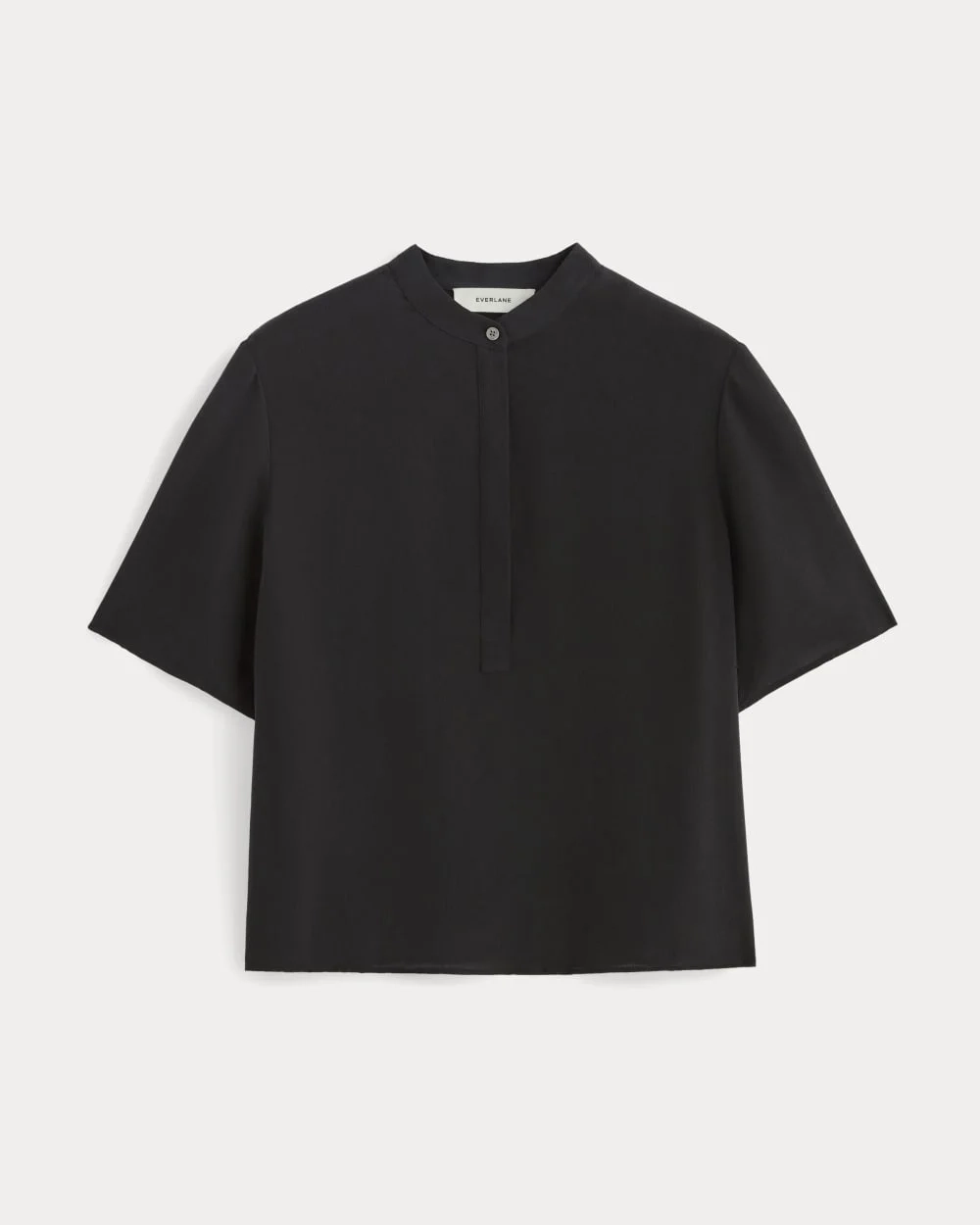 The Popover Top in Washable Silk | Black (3)