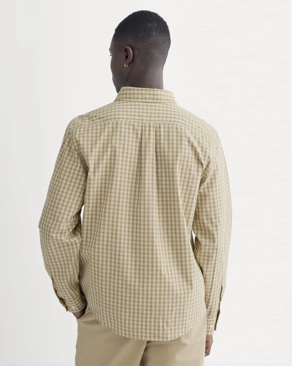 Washed Poplin Shirt | Aged Brass Plaid (3)