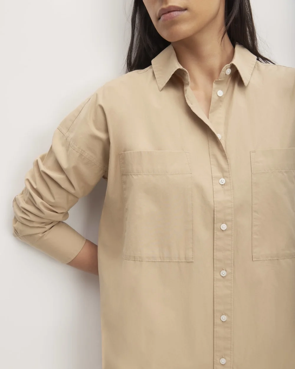 The Midi Cotton Shirt Dress | Cornstalk (3)