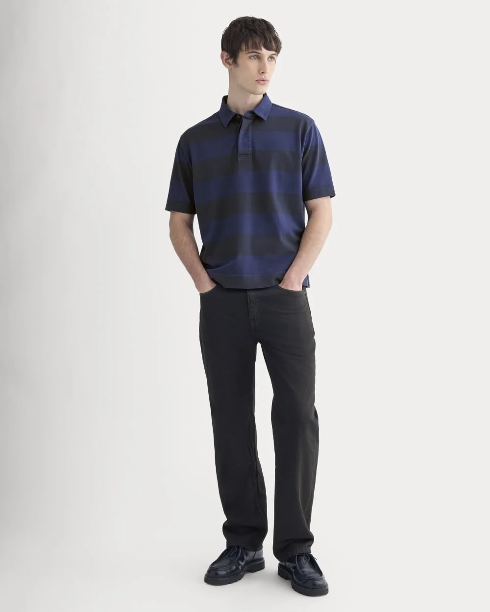 Vintage Rugby Polo | Navy / Black (5)