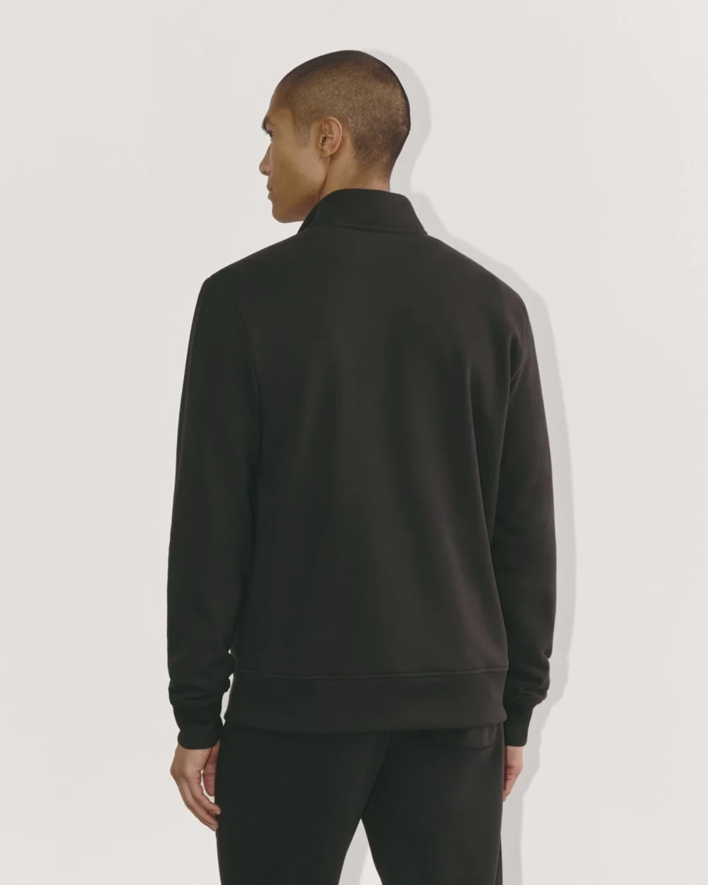 The Off-Duty Terry Quarter-Zip | Black (3)