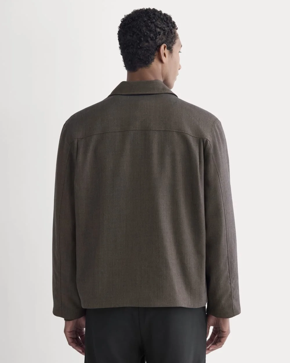 Tailored Zip Jacket | Heathered Fudge (6)