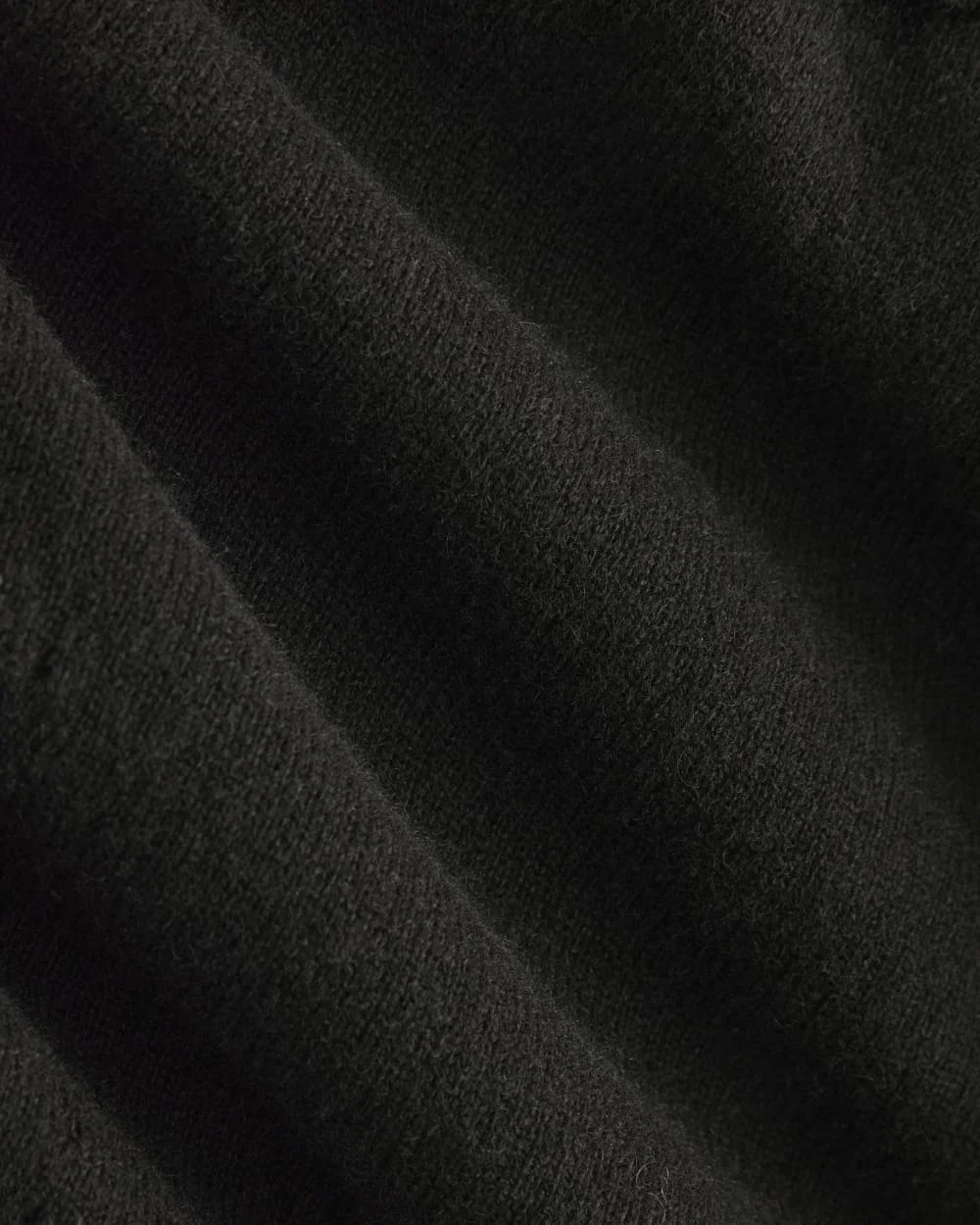 Cashmere Polo Midi Dress | Black (5)
