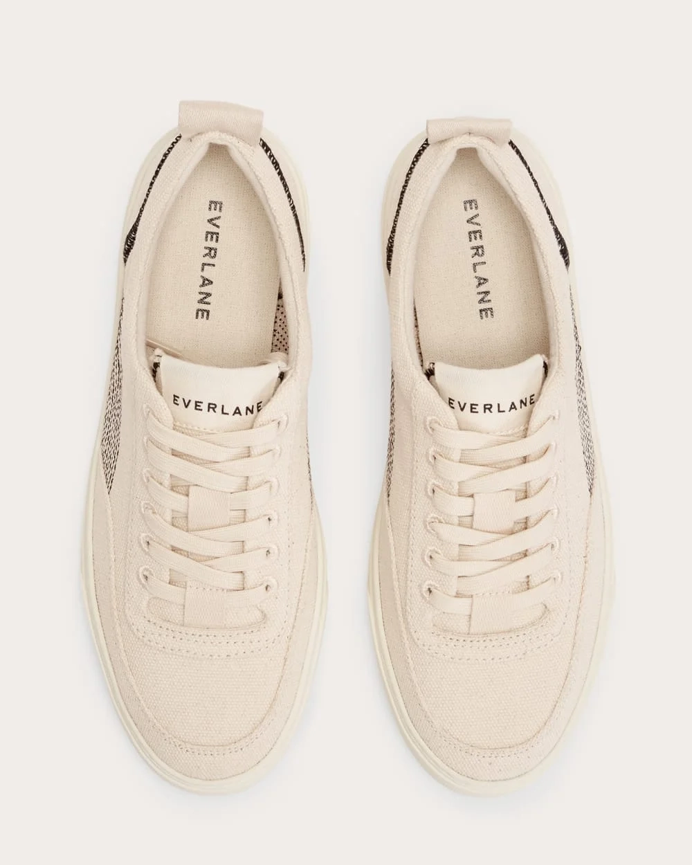 The Tread-Bare Sneaker | Natural Canvas / Black (3)