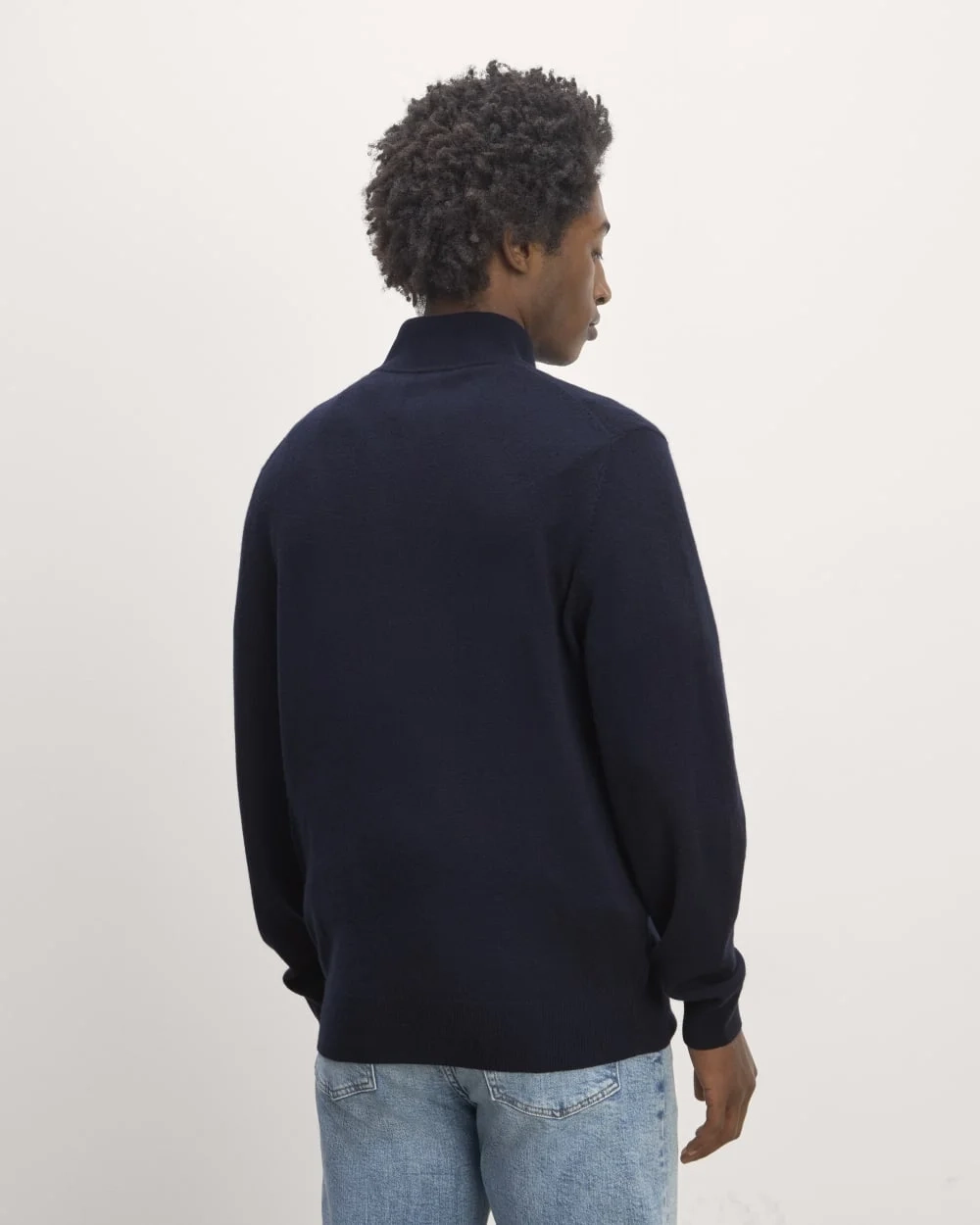 The Quarter-Zip in Cashmere |  Navy (4)