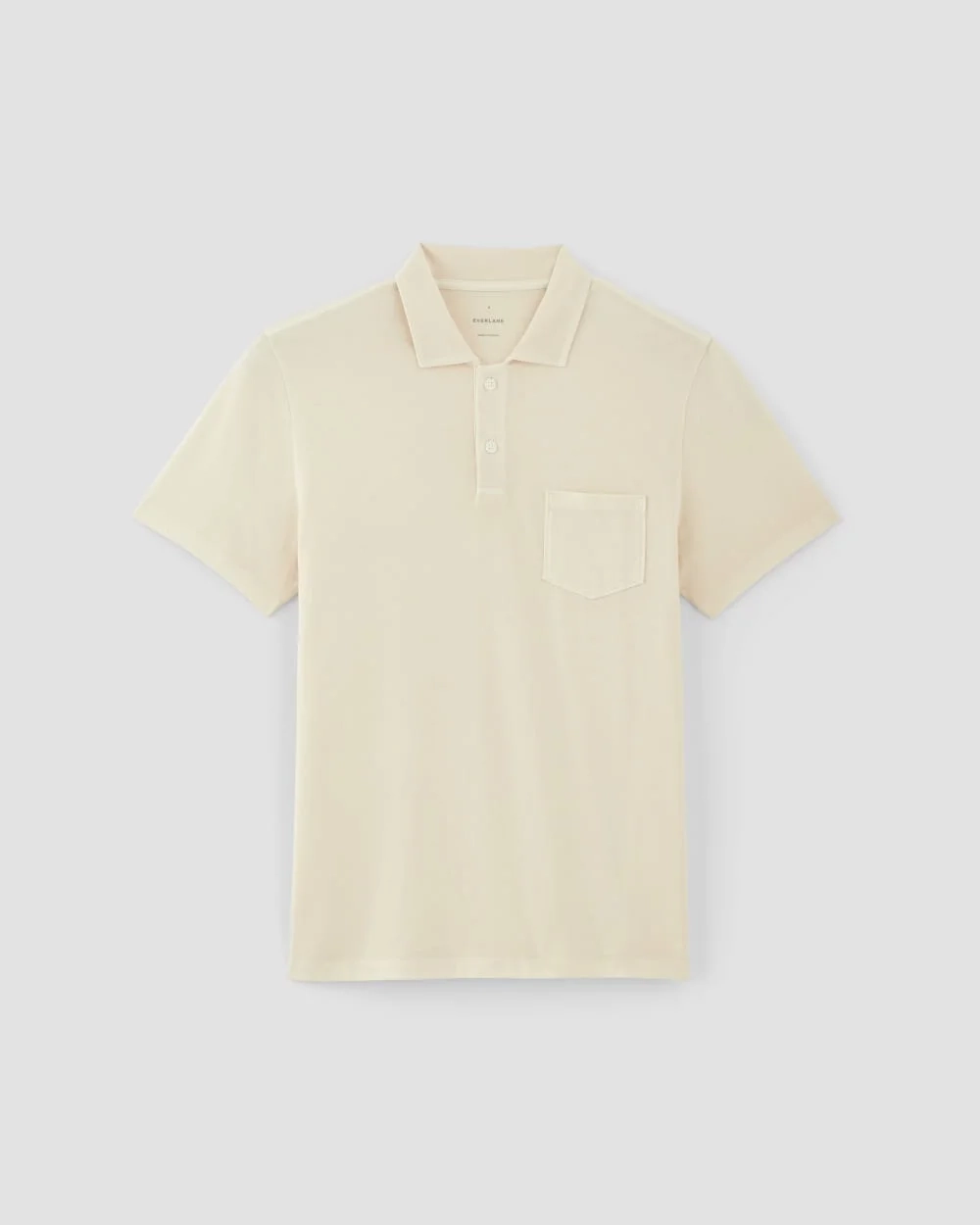 The Essential Organic Garment-Dyed Polo | Parchment (4)