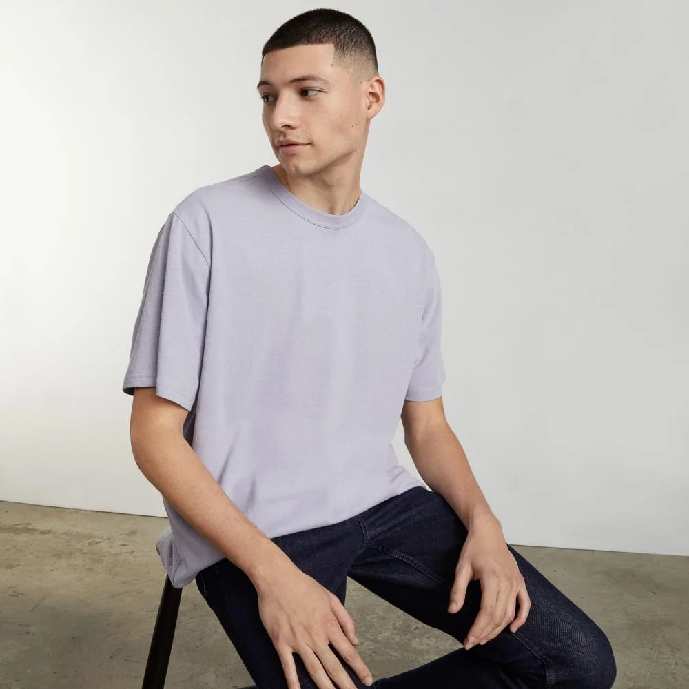 The Everyone Relaxed Hemp Tee | Lilac Grey (4)