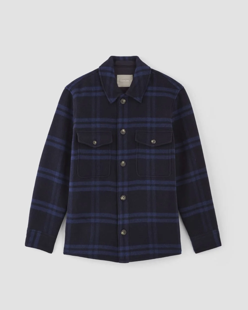 The ReWool® Oversized Shirt Jacket | Blue / Navy (3)