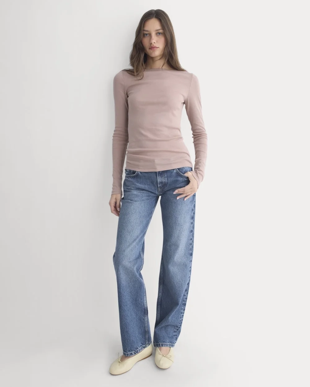Tissue Boatneck Top | Dusty Rose (4)