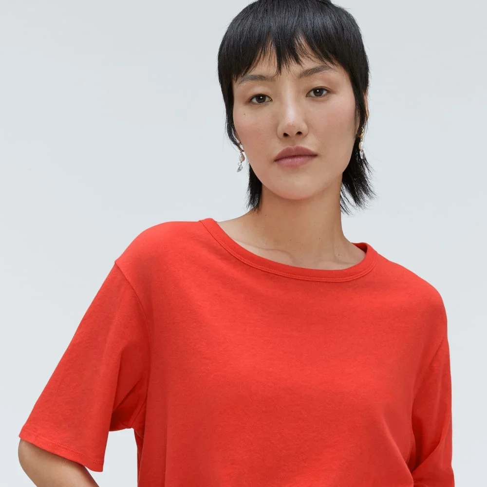 The Air Tee | Red Orange (4)