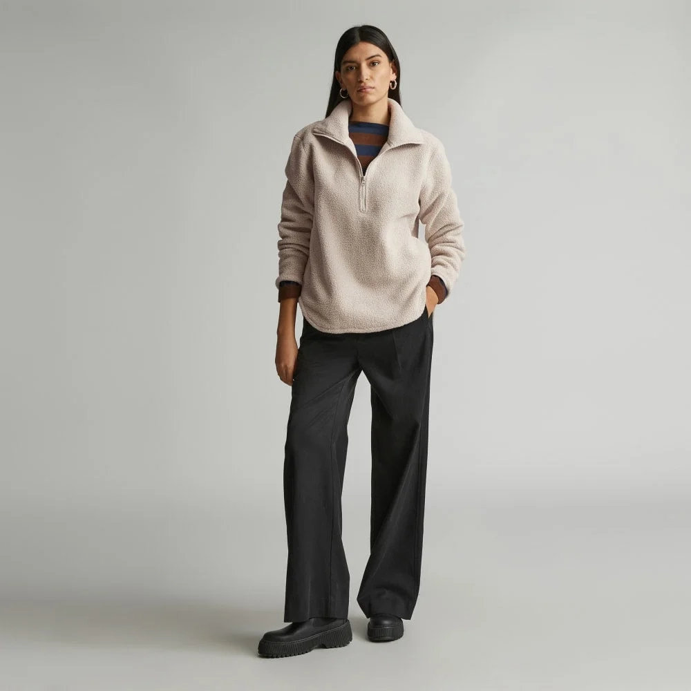 The ReNew Fleece Half-Zip | Oat (4)