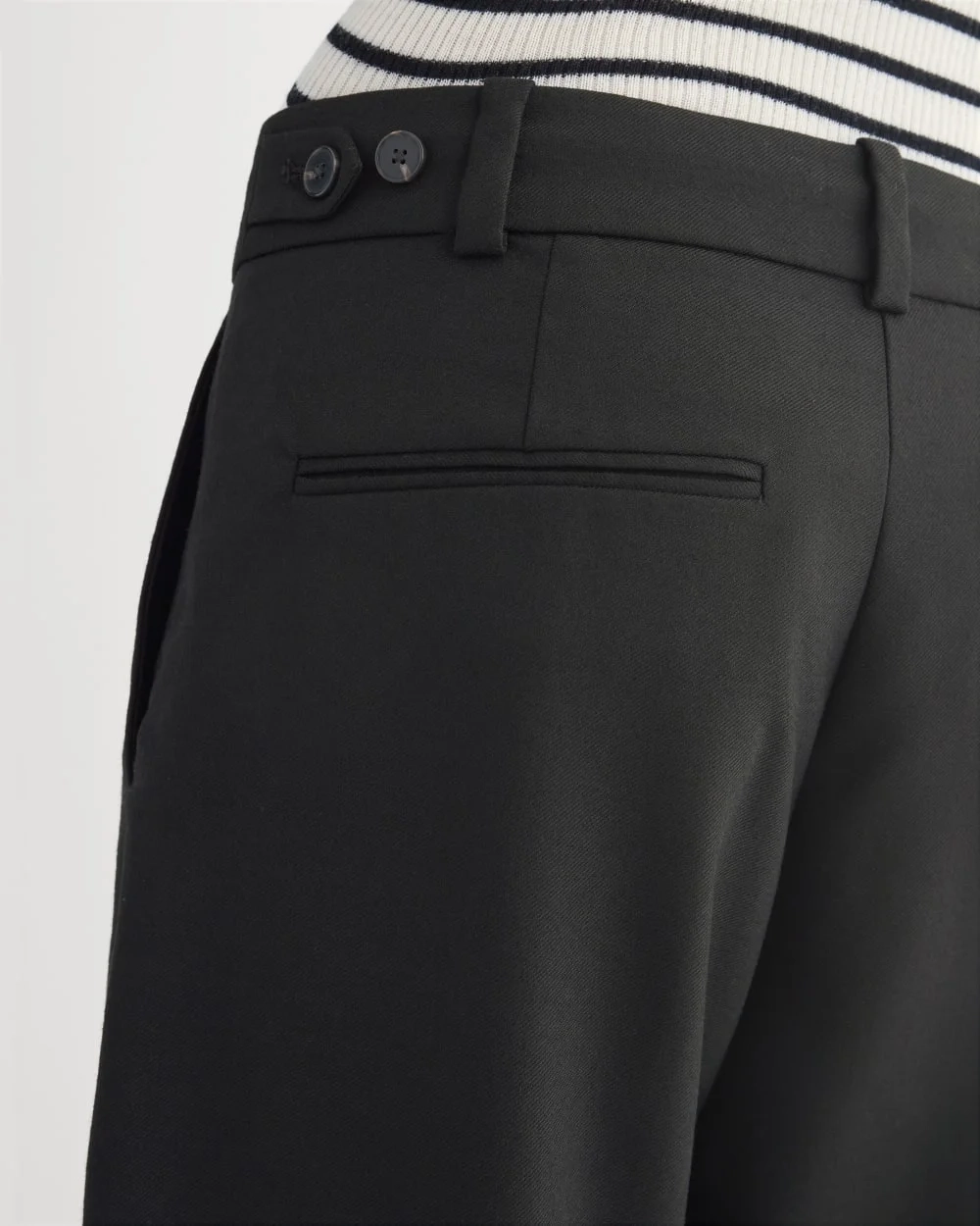Straight-Leg Trouser in Tailor Twill | Black (2)