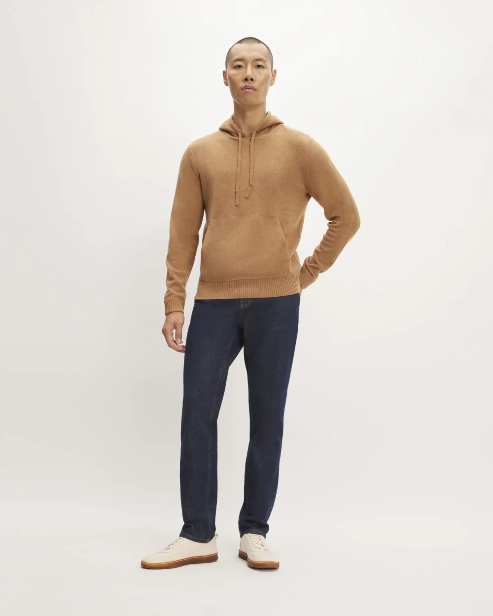 The Felted Merino Hoodie | Deep Camel (2)