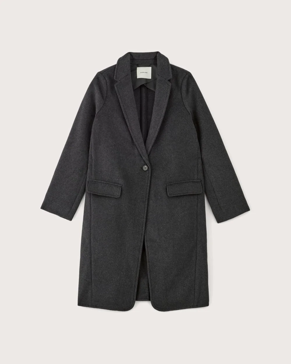 The Topcoat in Wool | Dark Charcoal Melange (4)