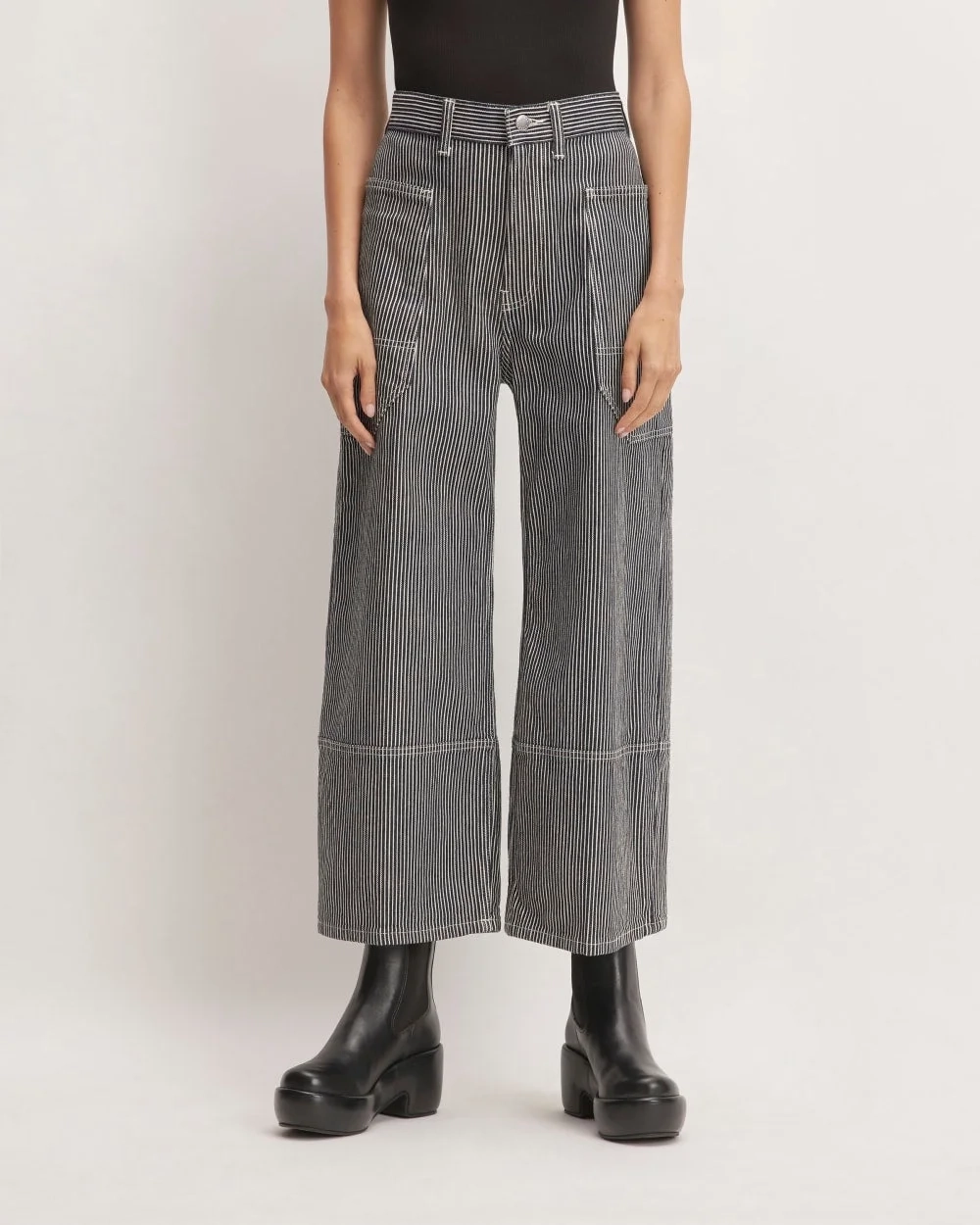 The Way-High® Gardener Cropped Jean | Hickory Stripe (4)