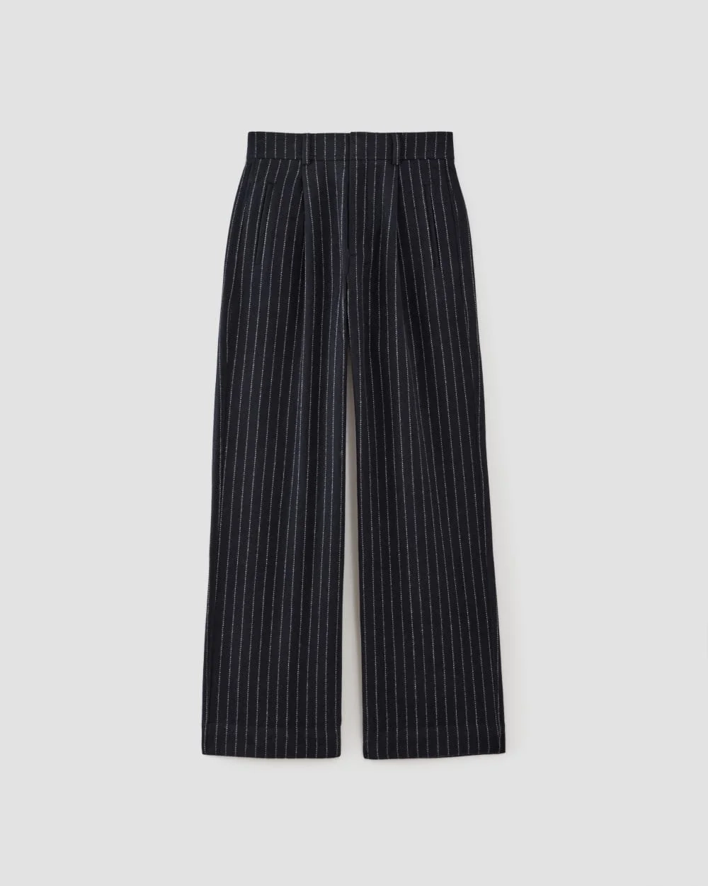 The ReWool® Way-High Drape Pant | Navy / Bone (4)