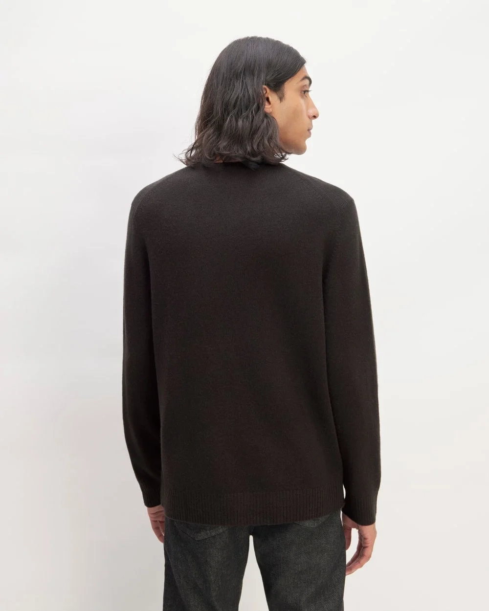 The Premium Merino Crew Neck Sweater | Black (3)