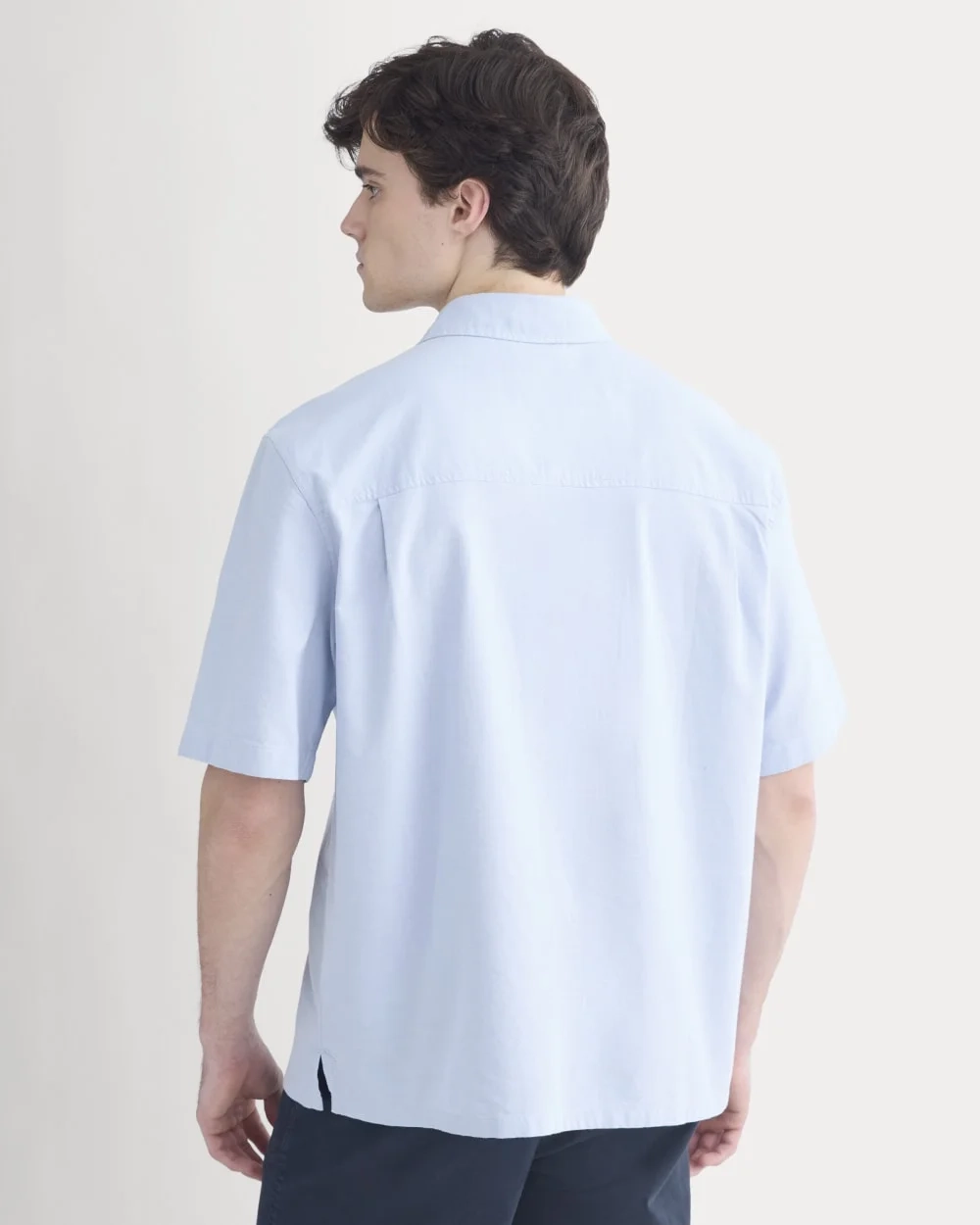 Lightweight Short-Sleeve Oxford | Light Blue (3)