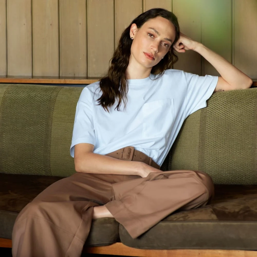 The Organic Cotton Relaxed Pocket Tee | White (4)
