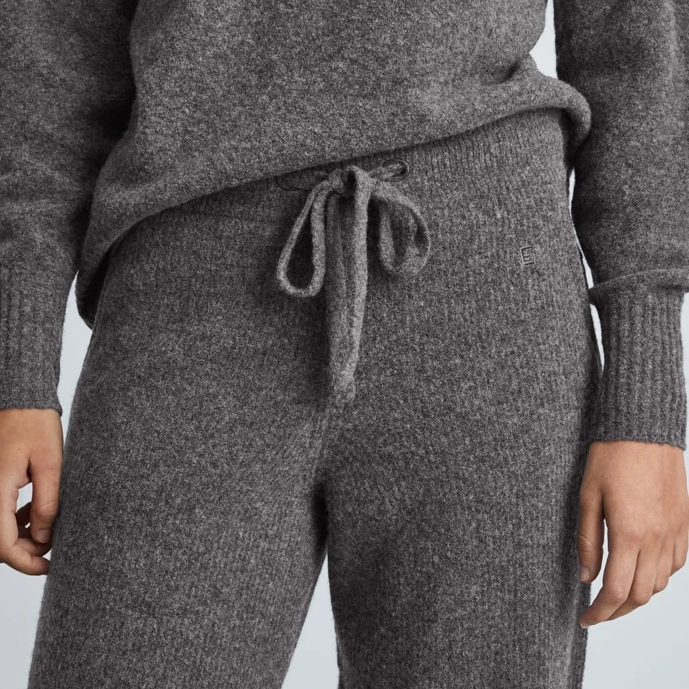 The Cozy-Stretch Wide-Leg Sweatpant | Heathered Charcoal (2)