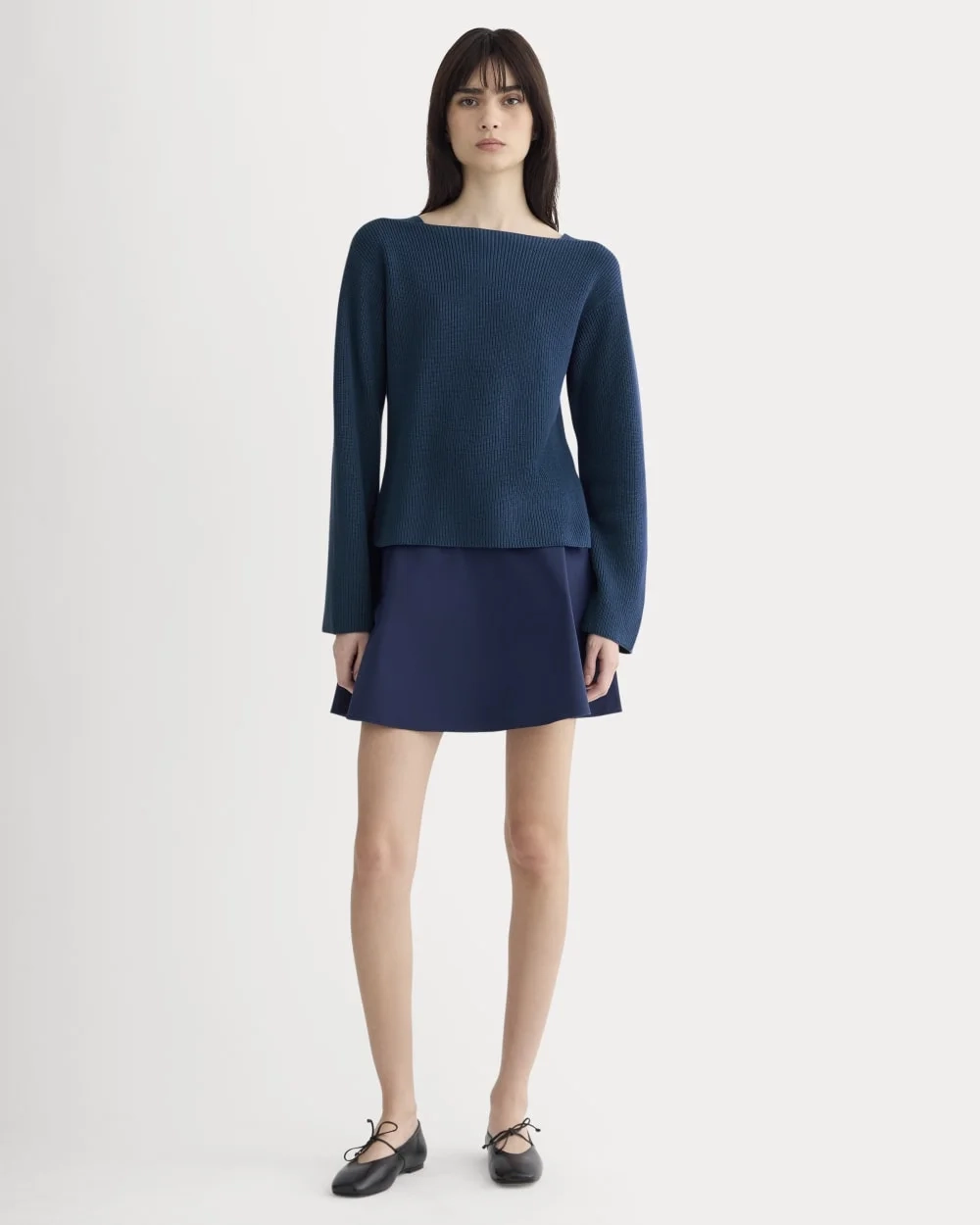 The Boatneck Top in Everyday Cotton | Deep Lazuli Blue (4)