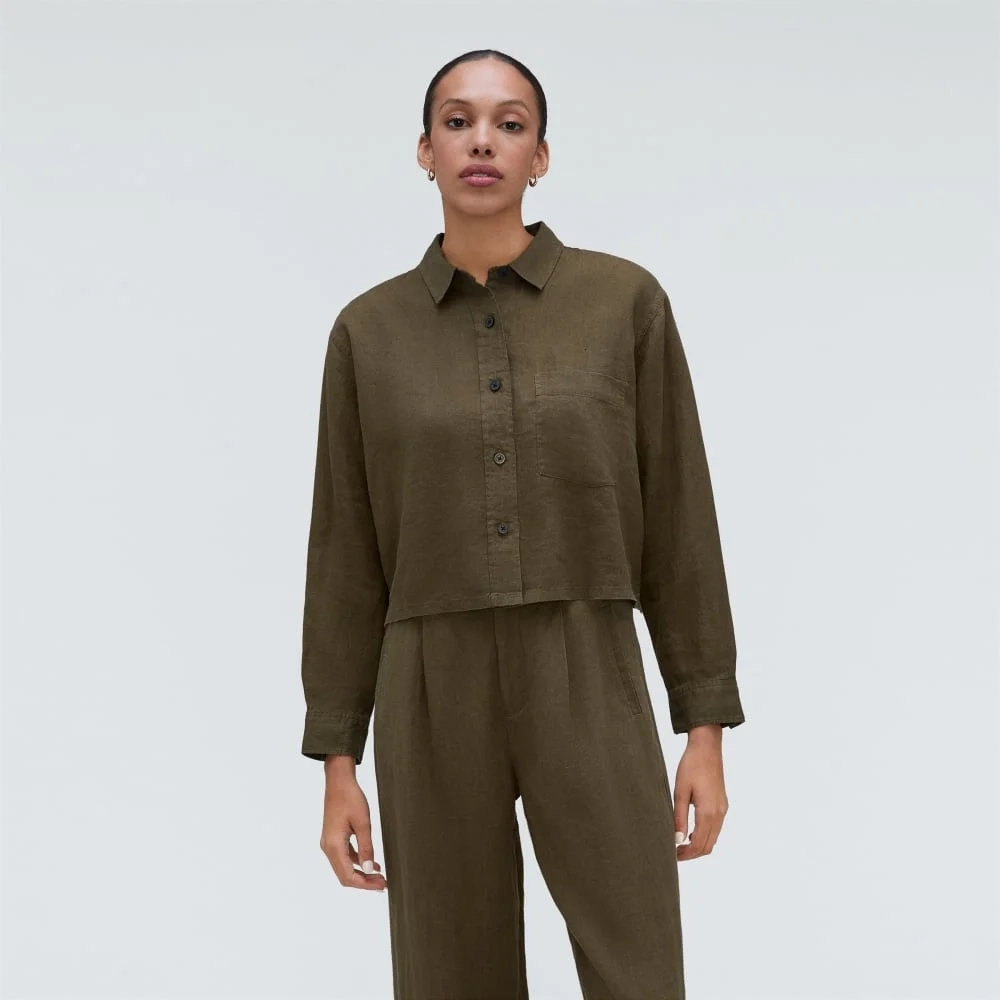 The Linen Way Short Shirt | Beech (2)