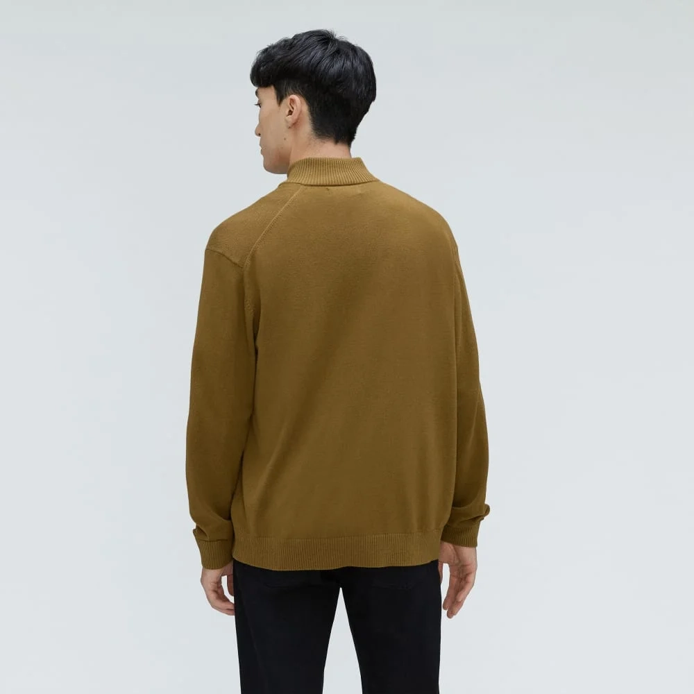 The No-Sweat Full Zip Sweater | Tapenade (2)