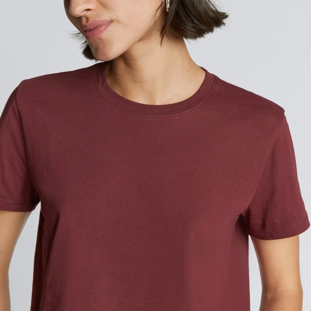 The Box-Cut Tee in Essential Cotton | Brandy | No Pocket (2)