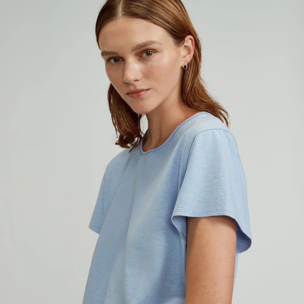 The Relaxed Hemp Tee | Periwinkle (2)