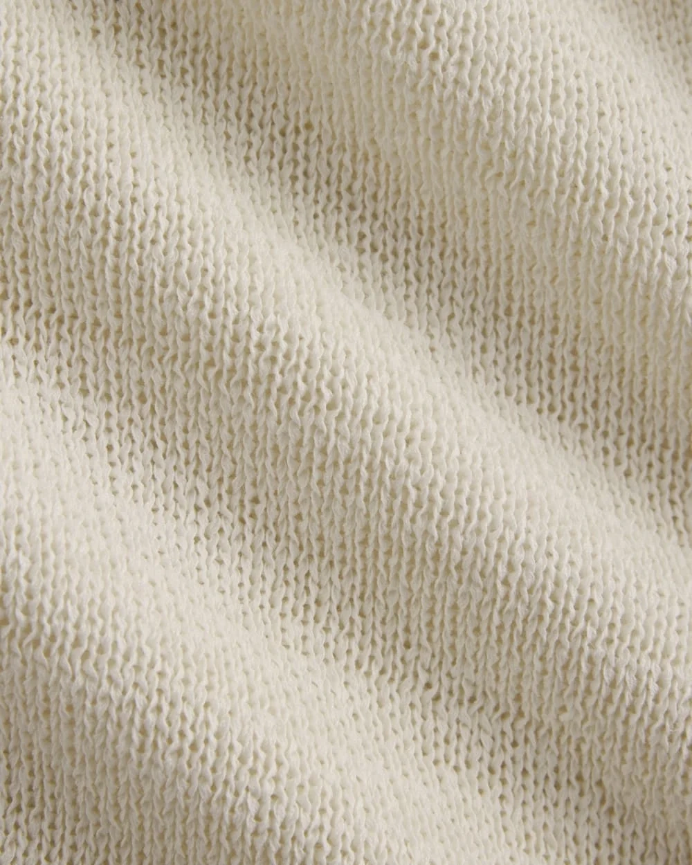 Wide-Neck Crew Sweater in Tape Yarn | Bone (2)