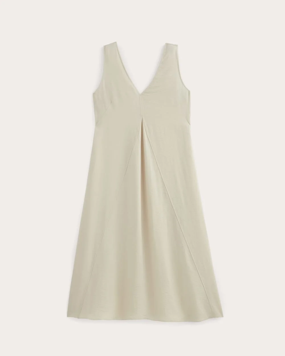 The V-Neck Dress in SoftLuxe | Sandshell (5)
