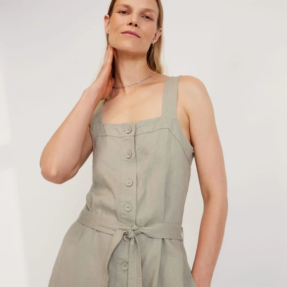 The Linen Jumpsuit | Seagrass (3)