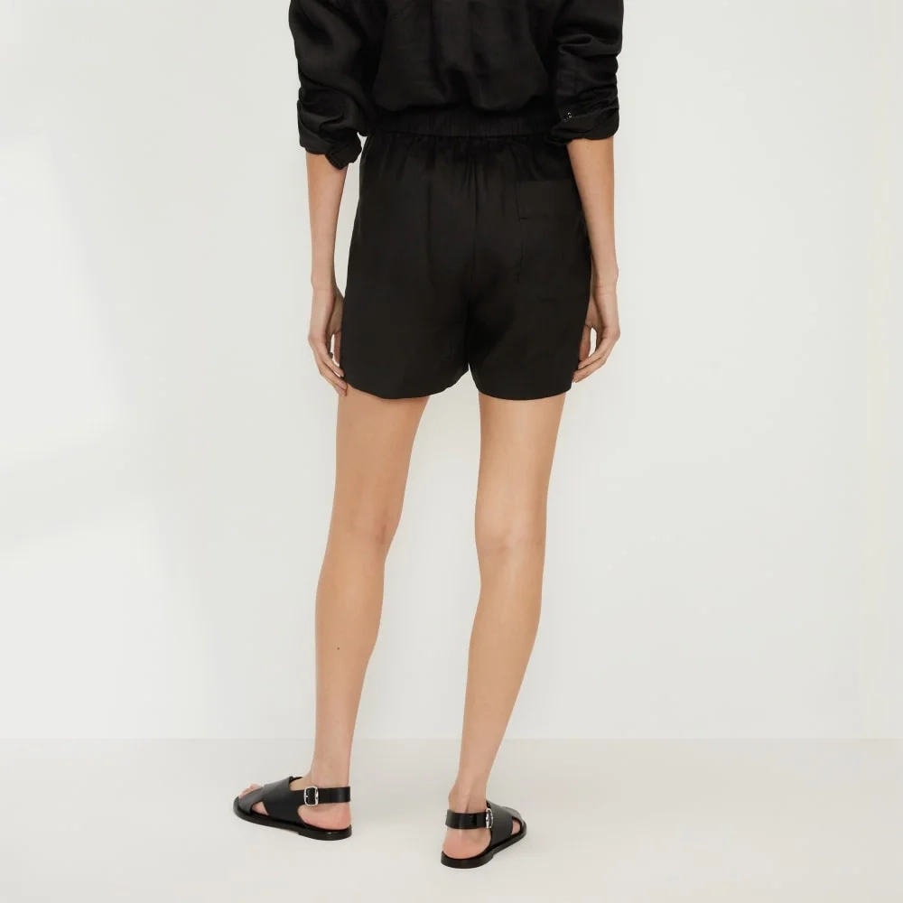 The Linen Boxer Short | Black (4)