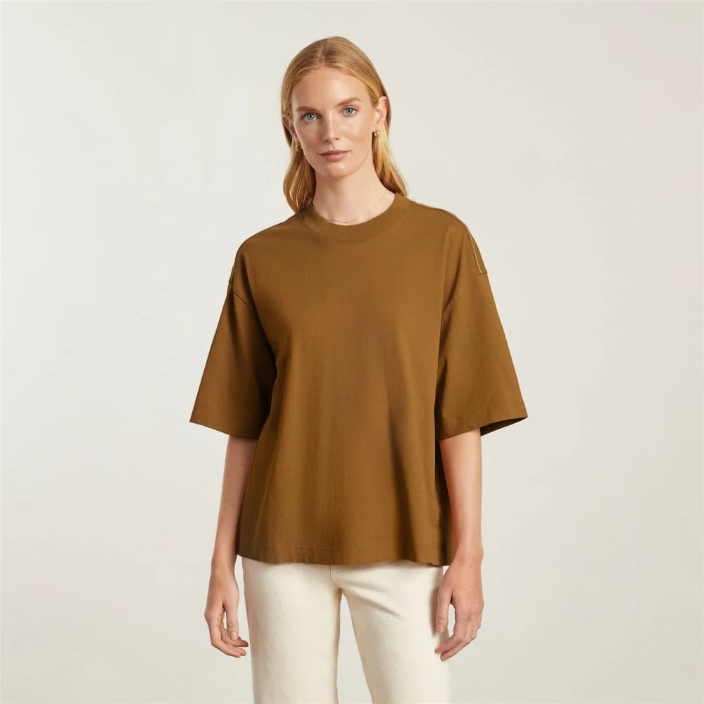 The Premium Weight Relaxed Tee | Tawny Brown (2)