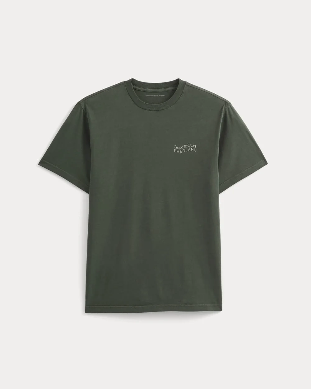 Everlane x Peace & Quiet Graphic Logo Tee | Pine (2)