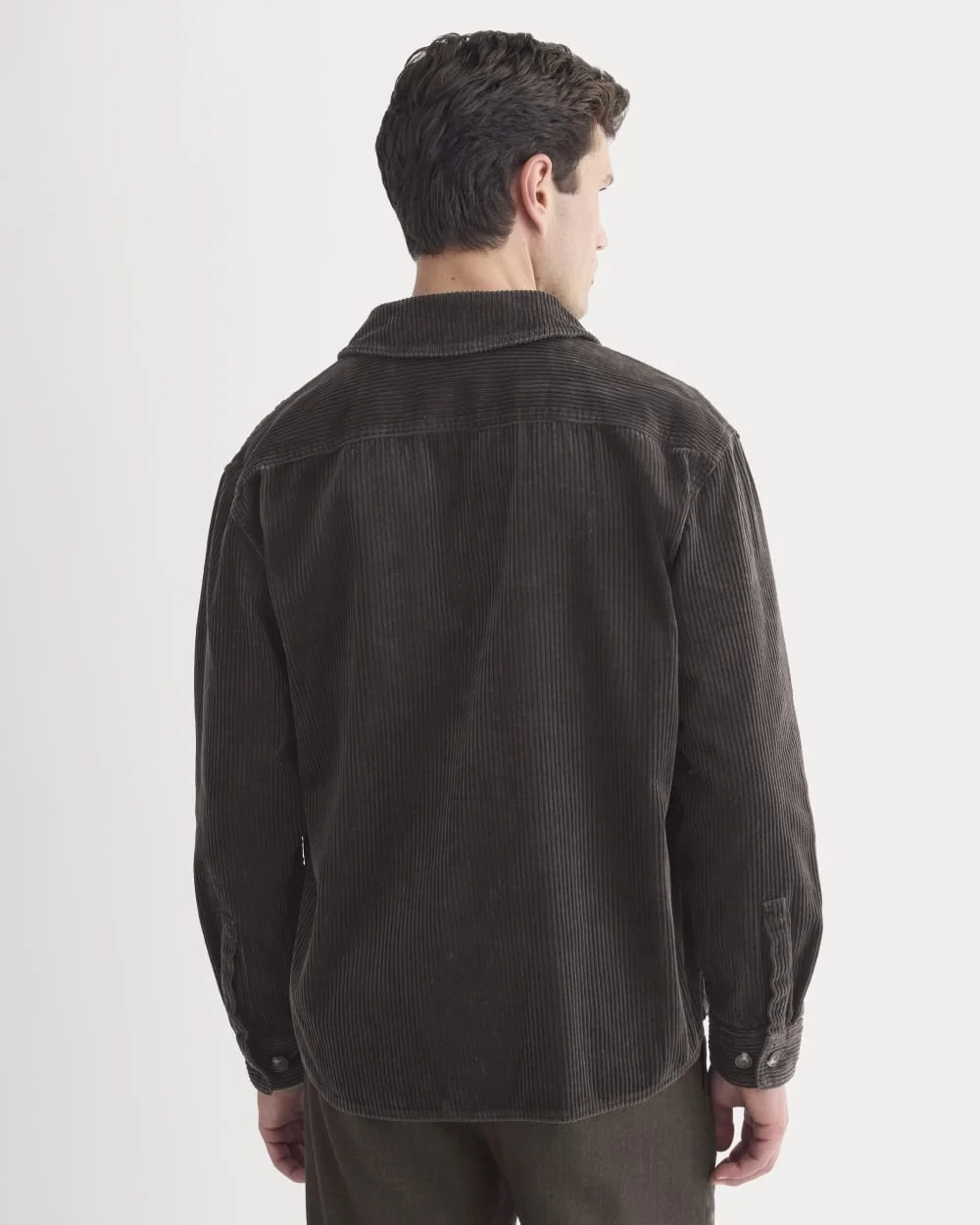 Wide Wale Corduroy Shirt | Dark Chocolate (6)