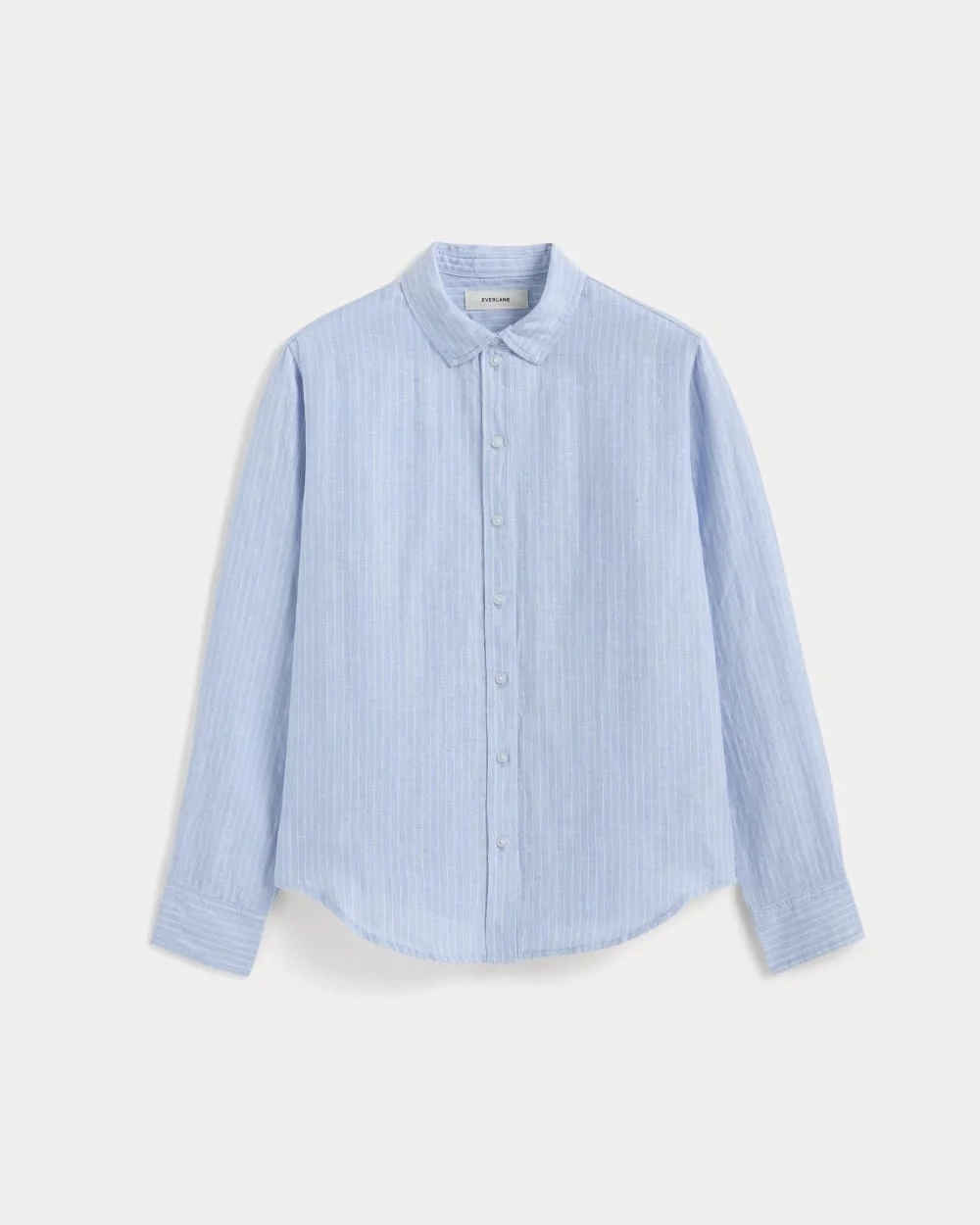 The Must-Have Shirt in Linen | Sky Blue / White (5)
