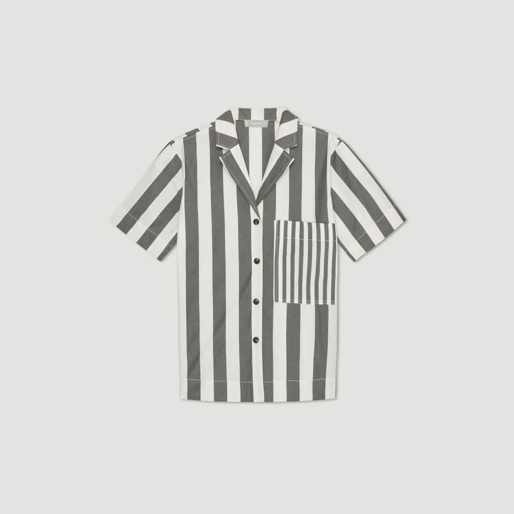The Poplin Shirt | Bone / Black (3)