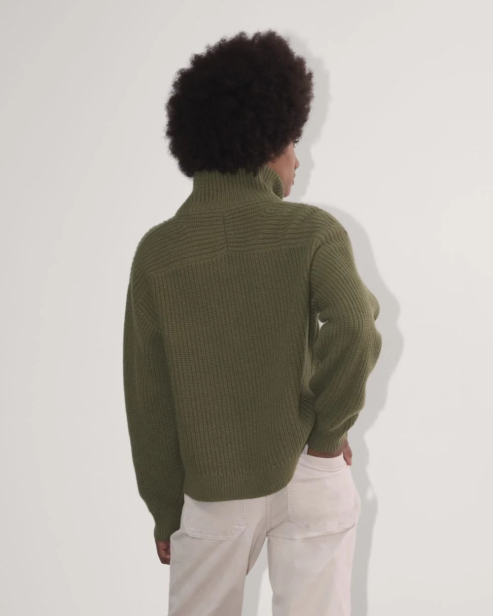 The Half-Zip Sweater in Luxe Merino | Kalamata (4)