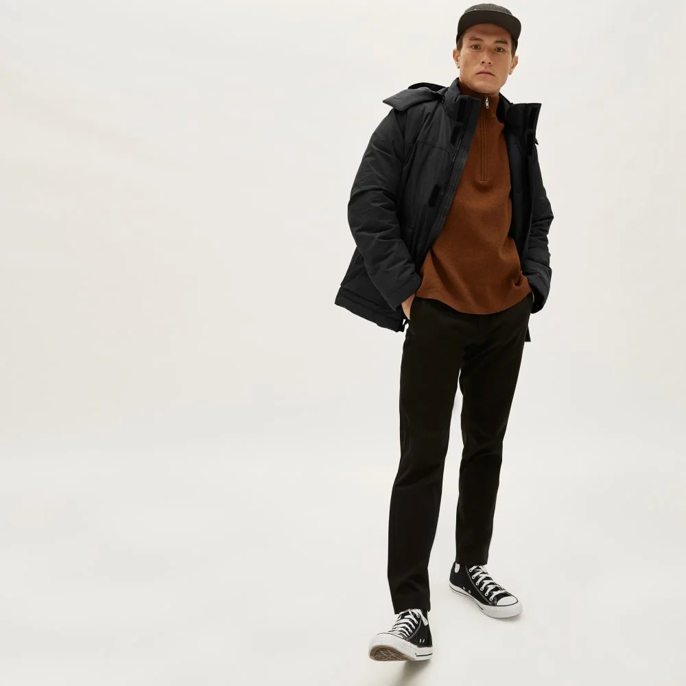 The ReNew Short Parka | Black (3)