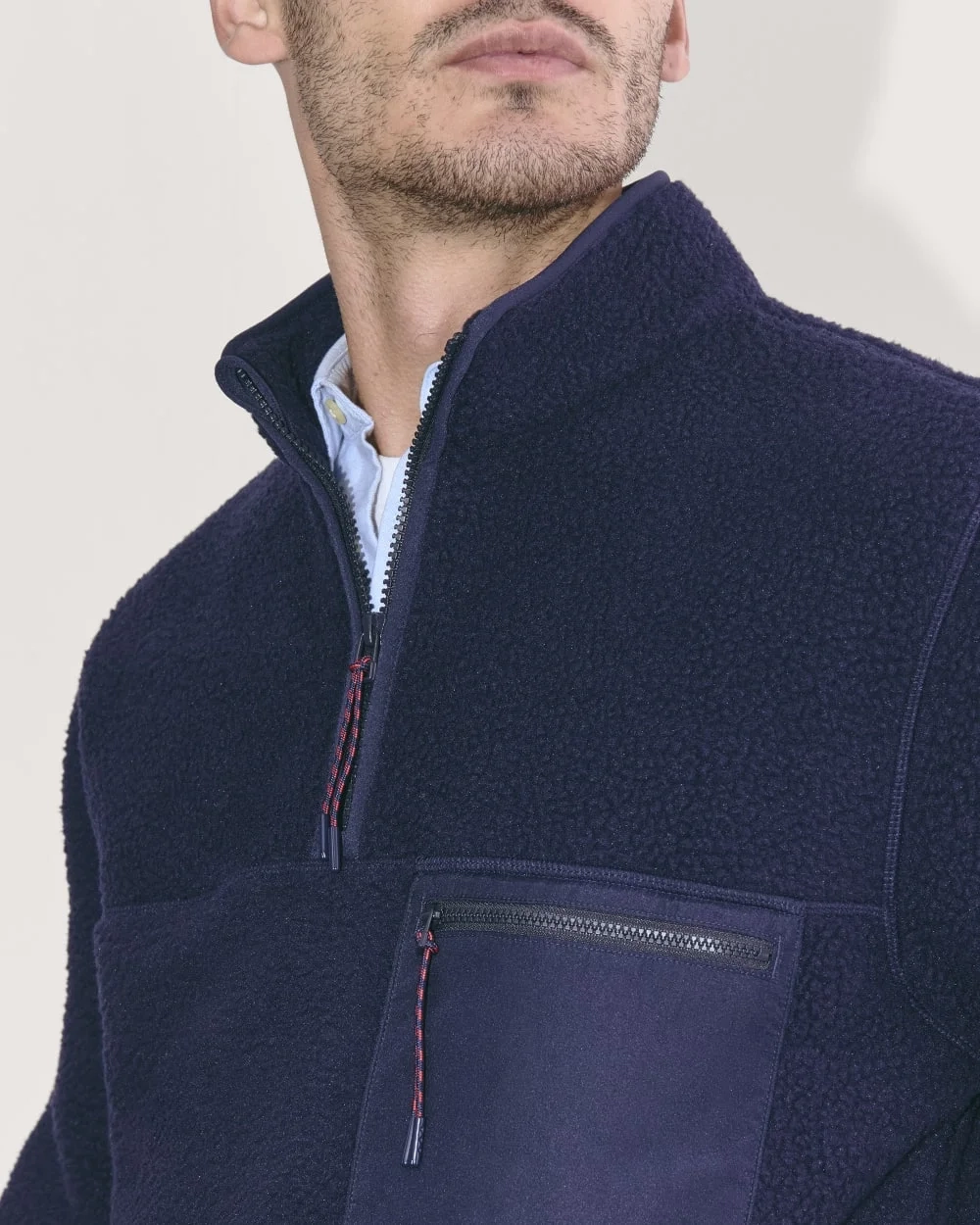 The Teddy Quarter-Zip Fleece | Navy (6)
