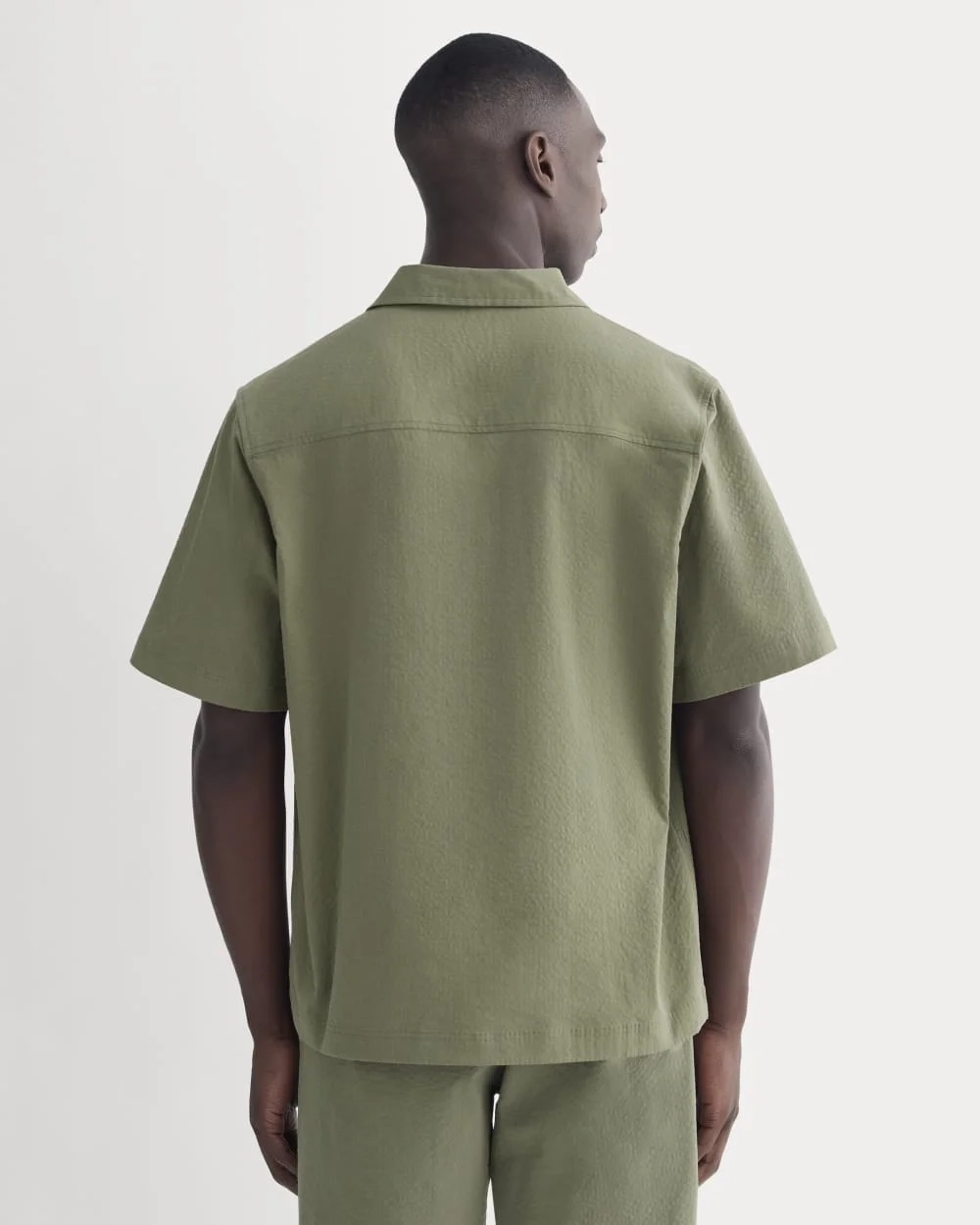 The Seersucker Resort Shirt | Lichen Green (5)