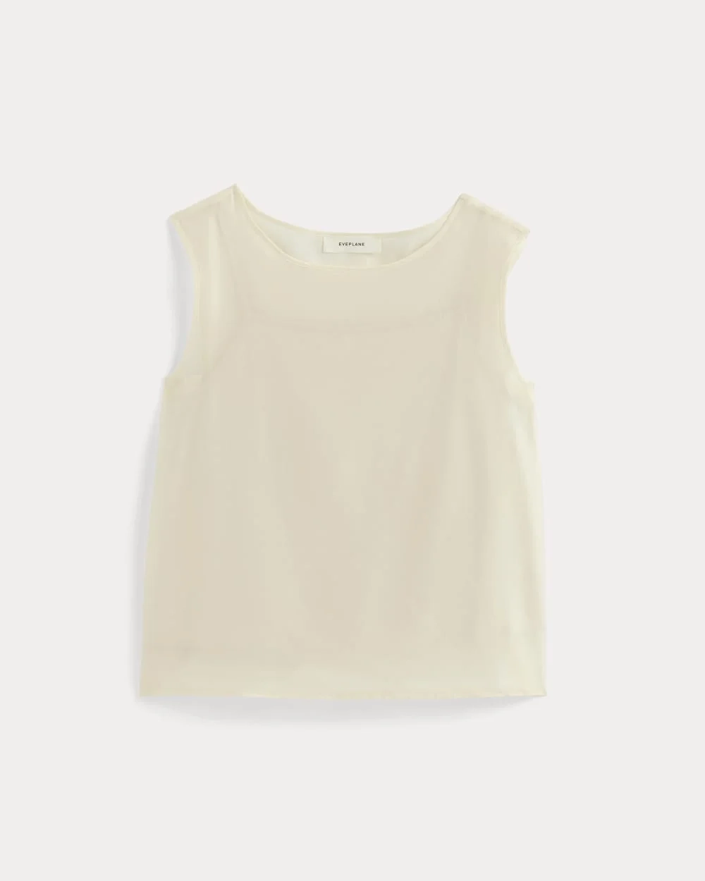 Sleeveless Top in Cotton-Silk Organza | Parchment (5)