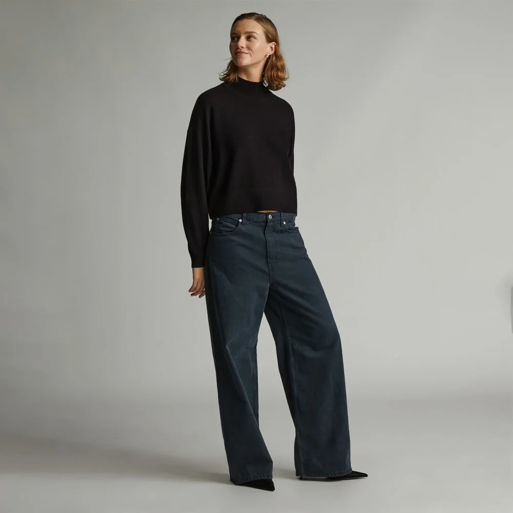The Luxe Merino Turtleneck | Black (4)