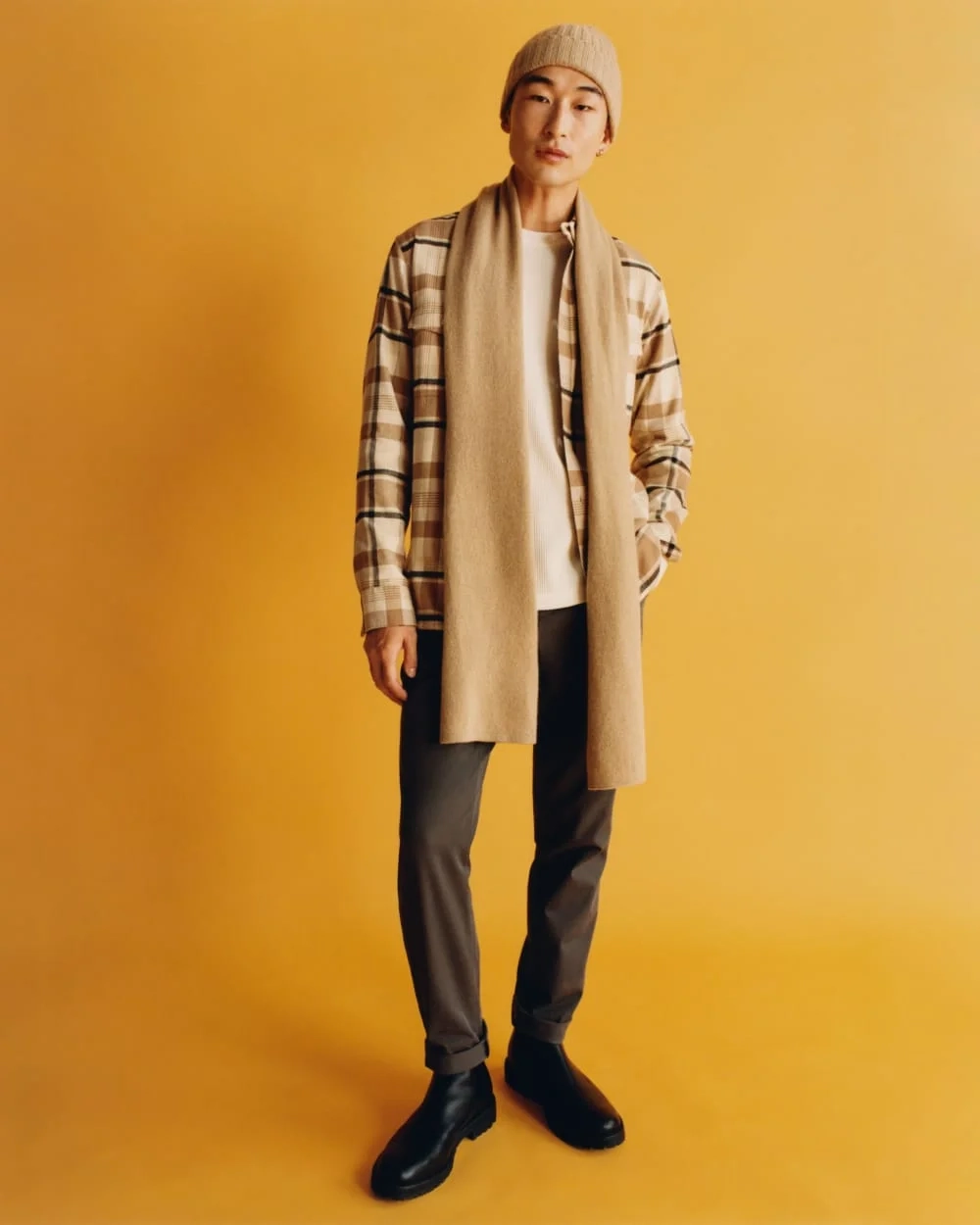The Cashmere Scarf | Light Camel (5)