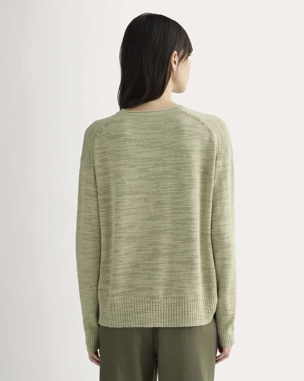 The Slouch Sweater in Cotton Linen | Eucalyptus (3)