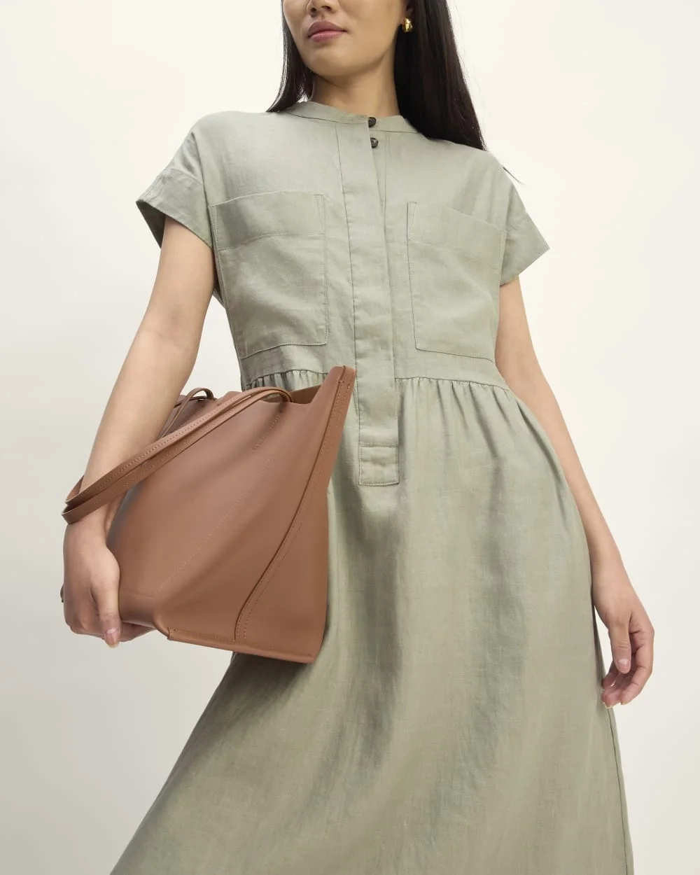 The Craft Dress in Linen | Sage Green (4)