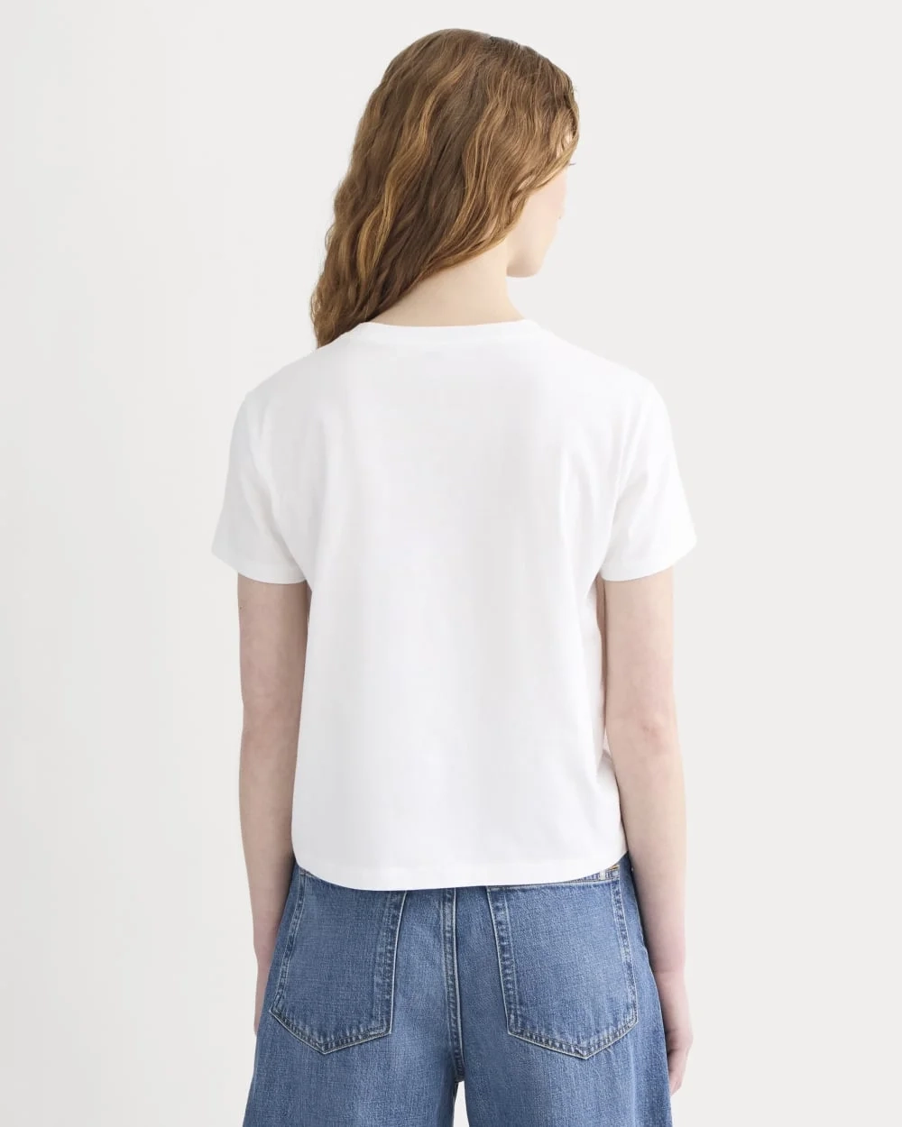 The Box-Cut Tee in Essential Cotton | White | No Pocket (3)