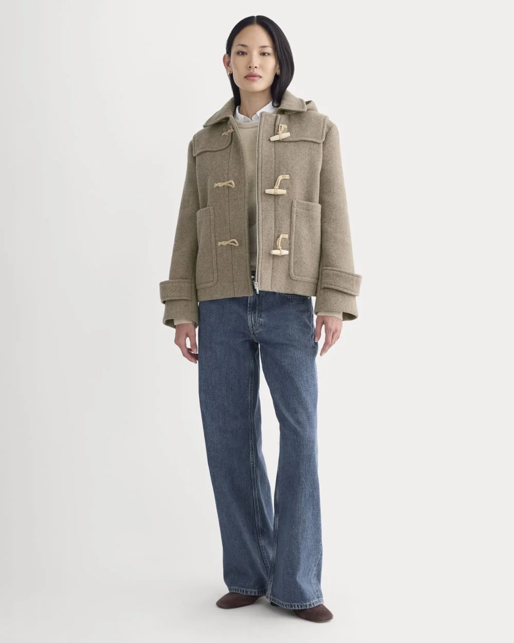 The ReWool Duffle Coat | Heather Taupe (3)